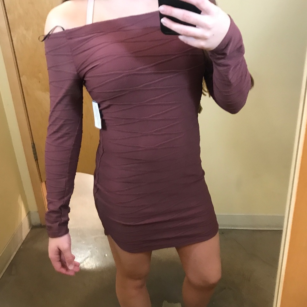 NWT Mauve Off the shoulder dress